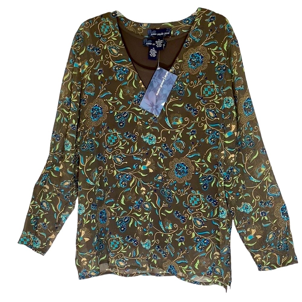 NWT Susan Graver tunic with tank size XL - Picture 15 of 15
